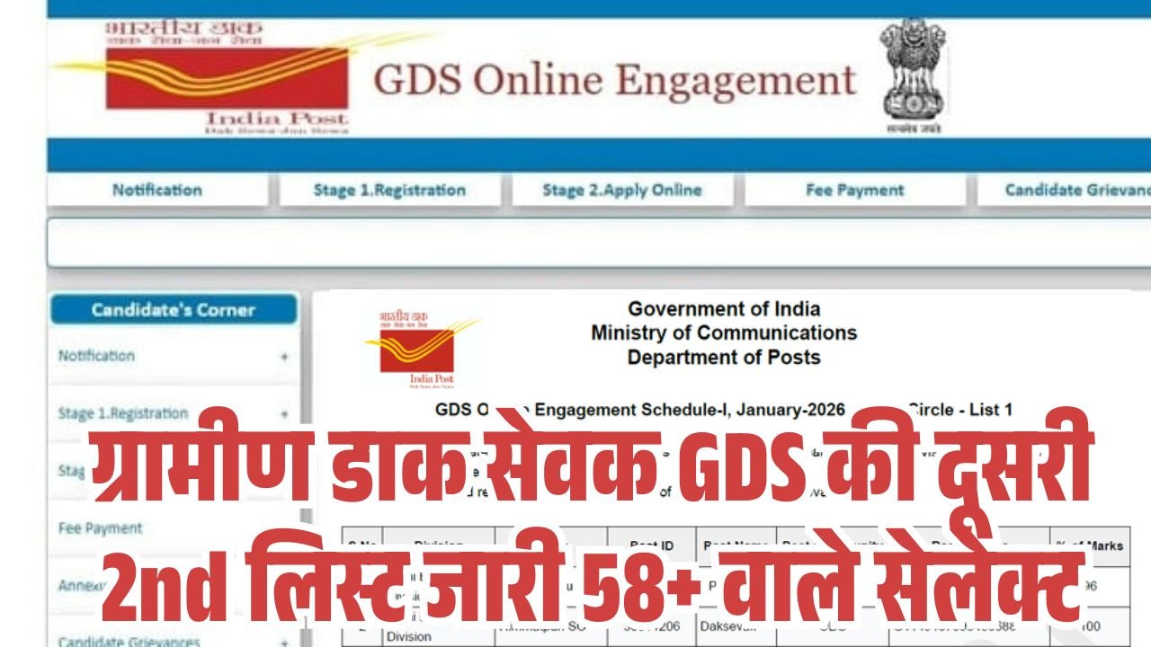 India Post GDS 2nd List 2026 Out
